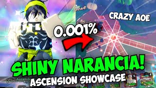 Getting 0.001% SHINY NARANCIA ASCENSION in ASTD X! (Lil Bomber Showcase) SPRINGY??