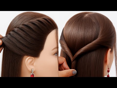 trendy party hairstyle | new hairstyle for girls | simple open hairstyle | hairstyle
