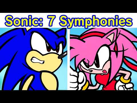 Friday Night Funkin' Sonic and the Seven Symphonies V1 + Cutscenes (FNF) (Amy Rose Dates Sonic)
