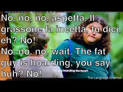 learn italian with real conversation  lost  food