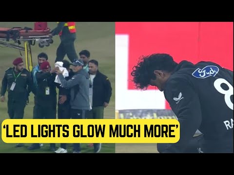 Rachin Ravindra cops nasty injury, former Pakistan cricketer blames floodlights |Sports Today