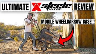 I Built a Curved Sidewalk!!!! The Ultimate Steele Concrete Mixer Review / Test