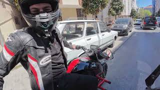 Biker Slows Down and Gets Rear-Ended by Another