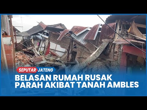 Belasan Rumah di Cepu Blora Rusak Parah Akibat Tanah Ambles, Warga Diungsikan ke Rusunawa