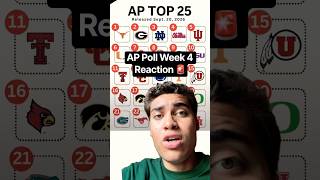 The AP Poll Week 4  Is Awful! #cfb #top25 #shorts #sports #ranking