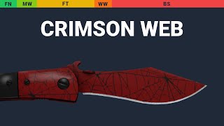 Navaja Knife Crimson Web Wear Preview
