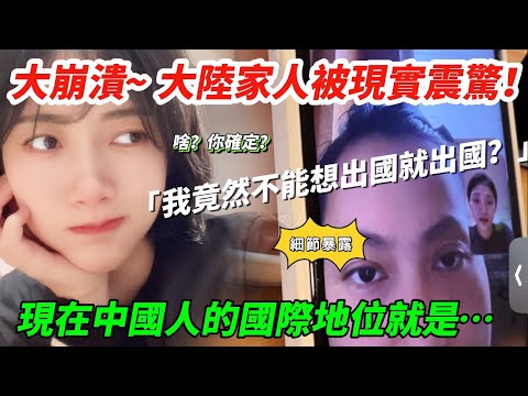 陸妻：現在中國人的國際地位就是……  大崩潰~ 大陸家人被現實震驚！  「我竟然不能想出國就出國？」    【CC繁中】SN:2025005