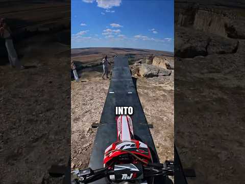 The biker attempted a risky jump😨