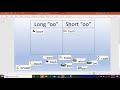 Long and Short OO Sounds