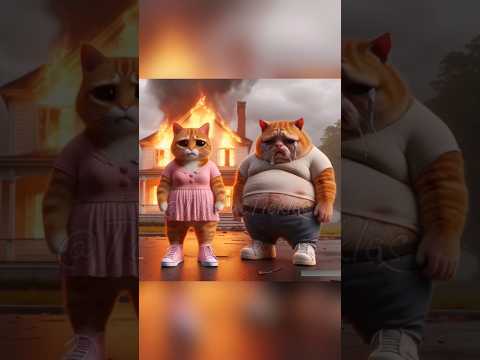 Kitten playing with matches 😿🔥🚒 #shorts #cat #catlover #cutecat #kitten #viral