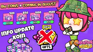 INFO TERBARU TENTANG UPDATE KOIN DI AVATAR WORLD PAZU