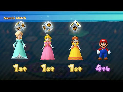 Mario Party 10 - Rosalina vs Peach vs Daisy vs Mario - Mushroom Park