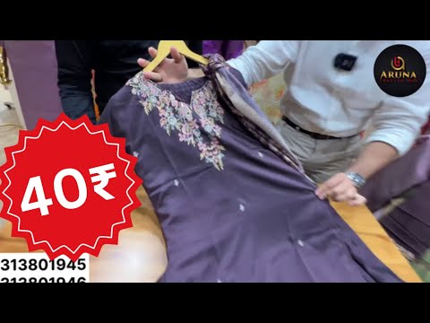 दिल्ली जयपुर के व्यापारी भी यही से लेते है | Real kurti Manufacturer in Surat | Saree Manufacturer