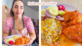 Rellenos de coliflor