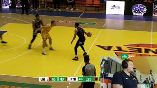 Sluneta - Nymburk, poslední 3:43 minuty, 15 kolo KNBL 2024-2025, s komentářem