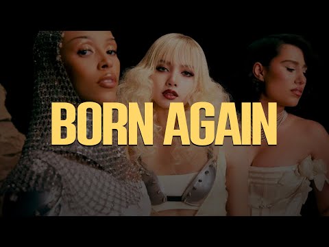 LISA - BORN AGAIN (Lyrics) ft. Doja Cat & RAYE