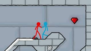 Watergirl and Fireboy, Stickman Animation - Forest Ice Light Temple 45 - stickman tournament