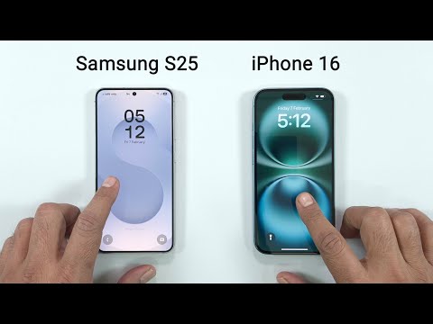 Samsung S25 vs iPhone 16 - SPEED TEST