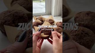 Schoko Zucchini Muffins mit Zimt und gemahlenen Mandeln ✨💫 #zucchini #muffins #rezept