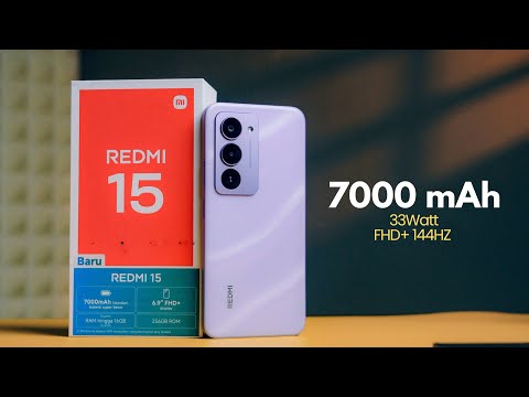 UNBOXING XIAOMI REDMI 15 INDONESIA | 144HZ FULL HD+, 7000 mAh, 33WATT