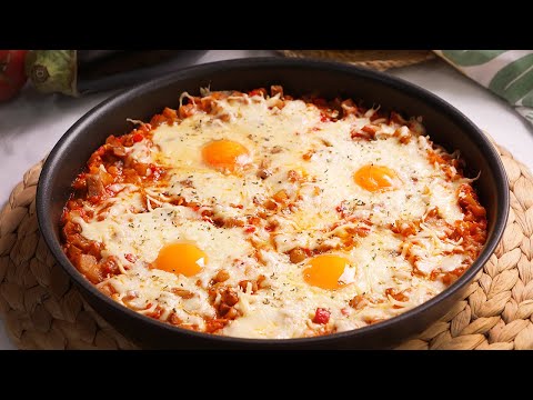 Huevos al Plato con Berenjenas y Queso: Receta Fácil y Deliciosa