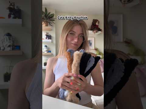 DIY: Fluffy Kitty Keychain 🐾✨ | Easy Pipe Cleaner Craft