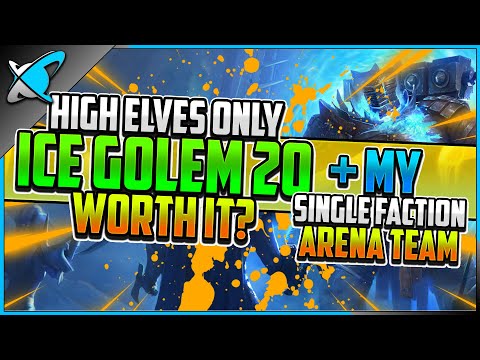 High Elves ONLY Ice Golem 20... Worth It!? |  MY Single Faction Arena TEAMS! | RAID: Shadow Legends