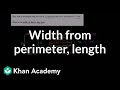 Understanding Perimeter and Width Calculation