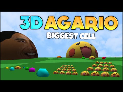 FIRST EVER AGARIO 3D! THE BIGGEST #1 AGARIO CELL in 3D AGAR.IO (BIOME3D) (Agar.io #93)