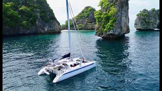 Nearly lost an engine sailing the Andaman Sea: Screecher Test, Boat Repairs & Thailand Check-in