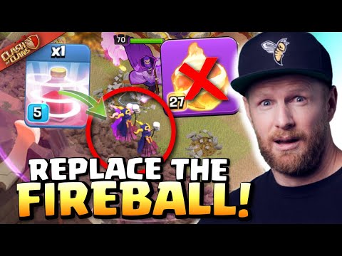 ISEKAI replaces FIREBALL with RECALL for New SUPER WITCH attack on Hard Mode! Clash of Clans