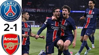 PSG vs Arsenal |2-1| champions league semifinal full match highlights and all goals