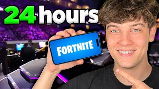 I Spent 24 HOURS At The Fortnite PRO-AM For MOBILE