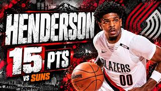 Scoot Henderson 15 pts vs Suns 26/27 season