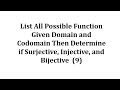 Functions: Injective, Surjective, and Bijective