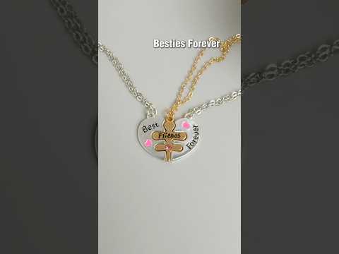 Unboxing surprise gifts for loved ones! #bff #besties #necklace