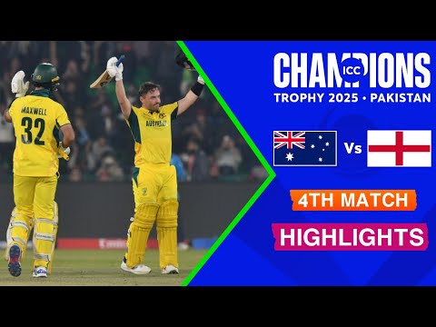 ICC Champions Trophy 2025 | Australia vs England Highlights 2025 | AUS vs ENG Highlights