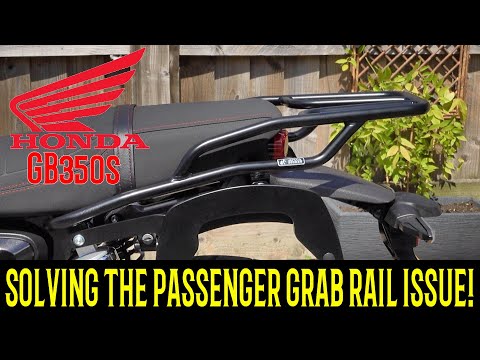 🚨 Honda GB350s. solving the Passenger grab rail problem with the Hepco and Becker rear rack?