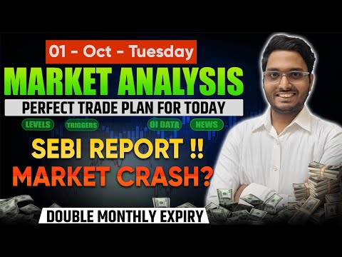 01 Oct Live Prediction Today | Nifty Bank nifty Option Trading Live Today| Live stock market news