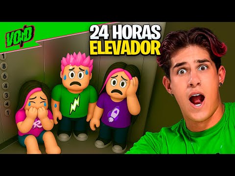 SOBREVIVI A 24 HORAS NO ELEVADOR! roblox