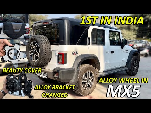 FINALLY AAJ APNI THAR ROXX MX5 4X4 Ka ALLOY WHEEL KA KAAM HO GAYA | NEW THAR ROXX KA LOOK BADAL GAYA