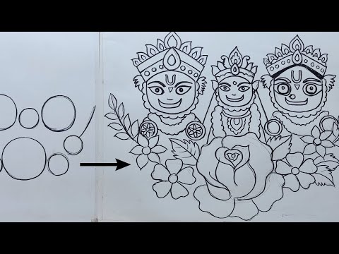 lord jagannath drawing, rath yatra drawing,how to draw idols lord jagannath,balabhadra,subhadra,