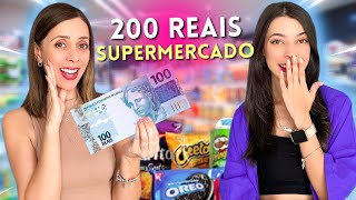 O QUE EU CONSEGUI COMPRAR NO MERCADO COM 200 REAIS 💸