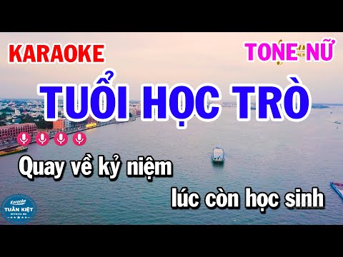 Karaoke Tuổi Học Trò Tone Nữ Nhạc Sống Rumba