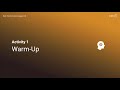 Rock Transformations and Warm-Up Activities