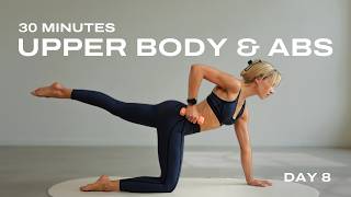 Day 8 - 30 Min. Weighted Upper Body Workout | Back, Arms and Deep Core | Strong & Balanced Plan