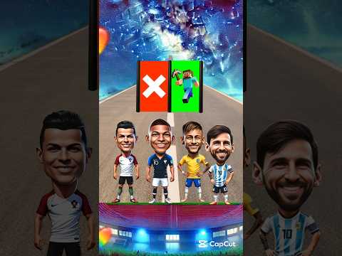 Ronaldo👑 vs Messi😎 vs Neymar🤩 vs Mbappe😍 #football