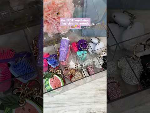 the ultimate best bag charms / keychains restock #asmr #asmrrestock #satisfying #aesthetic #bag