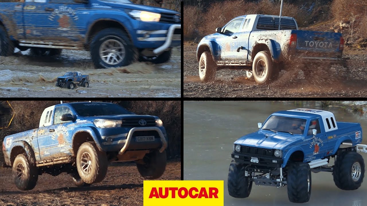 Toyota Hilux Bruiser vs Tamiya Bruiser - Christmas off-road special - Autocar