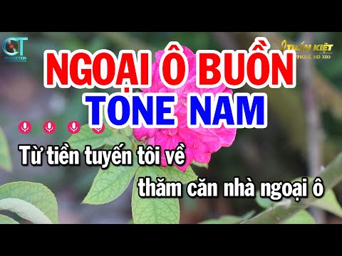 Karaoke Ngoại Ô Buồn  Tone Nam ( Bm ) Nhạc Sống Hay Nhất || Karaoke Tuấn Kiệt